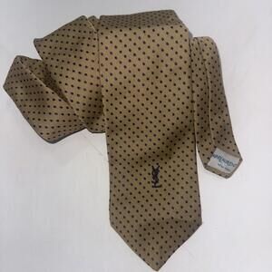 Yves Saint Laurent Gold and Black Tie